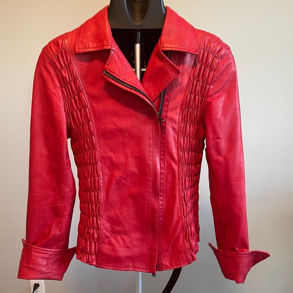 Leather bomber jacket - Picture 1 of 6